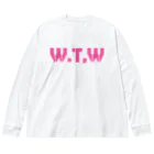 T-ShhhのW.T.W(With the works) ビッグシルエットロングスリーブTシャツ