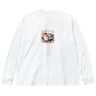 はむはむのかわいいデザイン　人気アイテム Big Long Sleeve T-Shirt