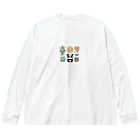 はむはむのかわいいデザイン　人気アイテム Big Long Sleeve T-Shirt