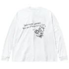 odan5の英文とぐにゃぐにゃお花 Big Long Sleeve T-Shirt