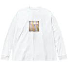 飯塚 iizukaのプリズム色彩 ビッグシルエットロングスリーブTシャツ