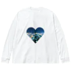 Castagna-カスターニャのnight view Big Long Sleeve T-Shirt