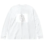 hetaTのhetaTゴジラ Big Long Sleeve T-Shirt