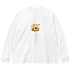 k-nのひまわりを持ったハムスター Big Long Sleeve T-Shirt