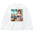 かるるんショップの海と南国と水着と　夏休み Big Long Sleeve T-Shirt