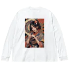 Omaniの浮世絵風美女 Big Long Sleeve T-Shirt