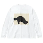 mi.の黒猫にゃーさん。 ビッグシルエットロングスリーブTシャツ