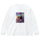 幻想ラボの「ガラスの次元を越える旅」 Big Long Sleeve T-Shirt