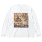 JapaneseArt Yui Shopの古代人の未来設計 ビッグシルエットロングスリーブTシャツ