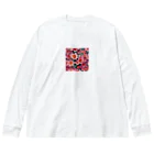 OTIRUBUTUBUTUの赤い花 Big Long Sleeve T-Shirt