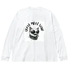 CRAVE MEAT SOUPの#drunk cat Big Long Sleeve T-Shirt