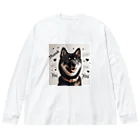 ANTARESの柴犬とありがとう ビッグシルエットロングスリーブTシャツ