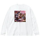 うりこみ屋の芸能の女神弁財天さま Big Long Sleeve T-Shirt