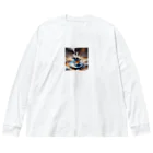 OTIRUBUTUBUTUのつめたい？あったかい？コーヒー Big Long Sleeve T-Shirt