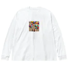 hitayakiの素足で歩く熱い砂浜 Big Long Sleeve T-Shirt