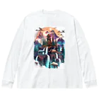 シロクマペンギンの神秘の山 Big Long Sleeve T-Shirt