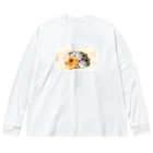 でみるんるん♪のおやすみばぁむすぴかたん ビッグシルエットロングスリーブTシャツ