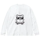 BOSATUのスケボーハムスター Big Long Sleeve T-Shirt