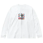 ゆゆゆの足長ジェントルマン Big Long Sleeve T-Shirt