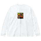 powerful777の新鮮な野菜 ビッグシルエットロングスリーブTシャツ