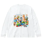 nail_aphroditeのあにまる消防隊 Big Long Sleeve T-Shirt