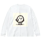 m aのてがきひよこのピピ ビッグシルエットロングスリーブTシャツ