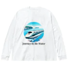 チェリモヤの新幹線 水辺の旅 01 Big Long Sleeve T-Shirt