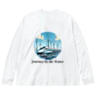 チェリモヤの新幹線 水辺の旅 02 Big Long Sleeve T-Shirt