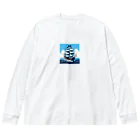 ドット職人のピクセルアート　海賊船 Big Long Sleeve T-Shirt