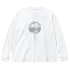 march springの川の畔　ラインアート Big Long Sleeve T-Shirt