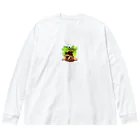 Pika farm のガジュマル&スマイリーズ Big Long Sleeve T-Shirt