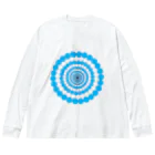 FONSデザインの水玉円3青 Big Long Sleeve T-Shirt