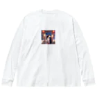 tomoi7632の夕暮れのカップル Big Long Sleeve T-Shirt