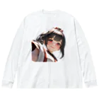 studio AzurのArca 幼い頃のサムライ娘 ビッグシルエットロングスリーブTシャツ