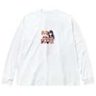 SWQAの二人とjkたち ビッグシルエットロングスリーブTシャツ