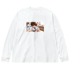 Bonmaru☆ぼんまるのいたいの飛んでいけ Big Long Sleeve T-Shirt