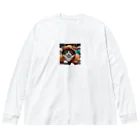 jaguar3の着ぐるみだニャン　猫 Big Long Sleeve T-Shirt