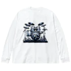 moka_mattarliのドラムマン Big Long Sleeve T-Shirt