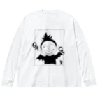 FUSHIGI MANGA ZINEのあくまのガガちゃん 루즈핏 롱 슬리브 티셔츠