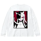 momonekokoの白蛇と獣耳の女性 Big Long Sleeve T-Shirt