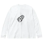 KAKUNIN TECH WEARABLEのCrankshaft Simple　（クランクシャフト_シンプル） Big Long Sleeve T-Shirt