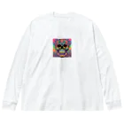 HIROYAN5935のレインボースカル Big Long Sleeve T-Shirt