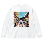 noiSutoaの浴衣 Big Long Sleeve T-Shirt