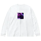 Cherry-oのネオンパンクなガール Big Long Sleeve T-Shirt