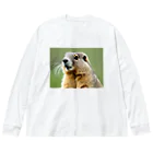 ジャパネットケフィアのぽってりマーモット Big Long Sleeve T-Shirt