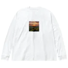 wassanwの日没の風景 ビッグシルエットロングスリーブTシャツ