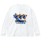 ZKBクエストSHOPのGAMADANCE to cheer you up⑪ ビッグシルエットロングスリーブTシャツ