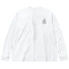 greetenのうさぎ　アートモノクロ Big Long Sleeve T-Shirt