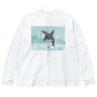 つぎのシャチ Big Long Sleeve T-Shirt