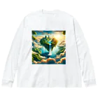 DQ9 TENSIの空高く浮かぶ伝説の島 Big Long Sleeve T-Shirt